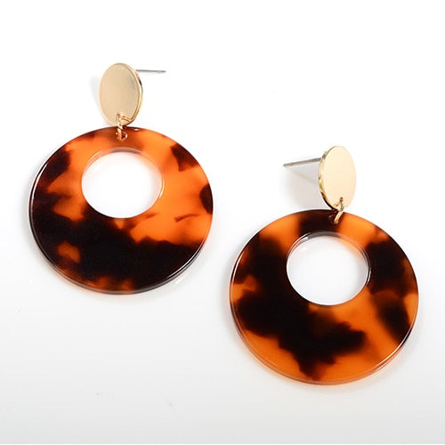 Acrylic Acetate Drop Earrings - Shopeasywear