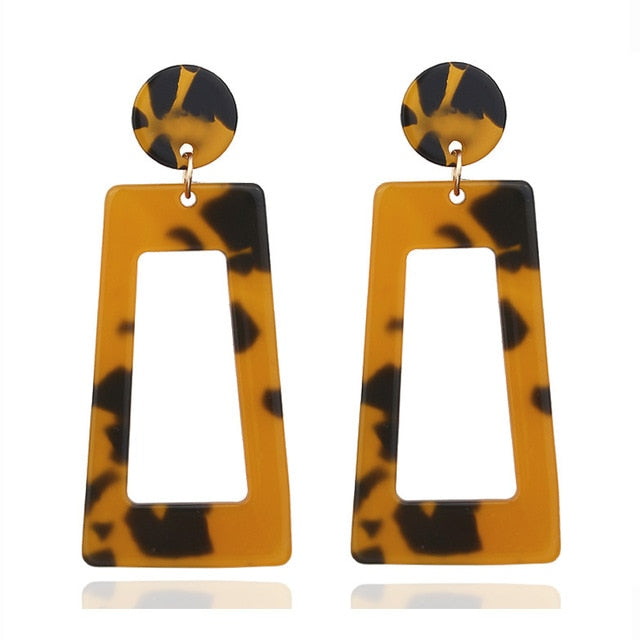 Acrylic Acetate Drop Earrings - Shopeasywear