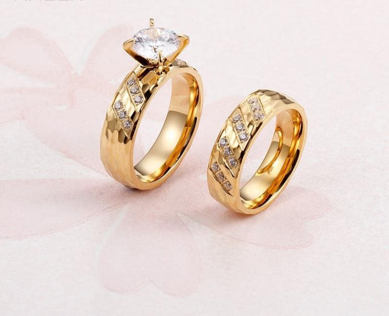 Gold Finger Engagement Rings