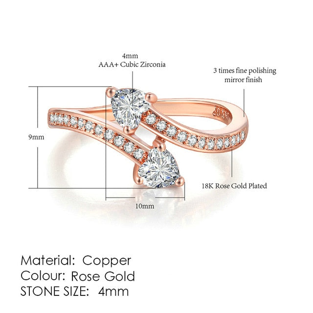 Cubic Zirconia Wedding Ring - Shopeasywear