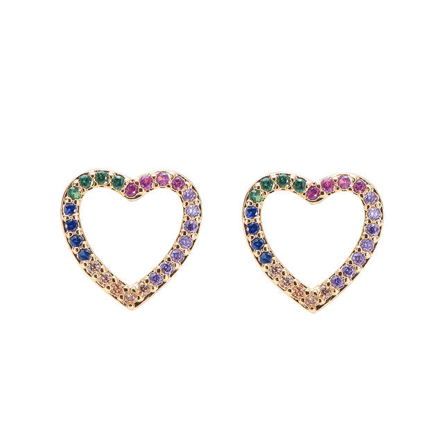 2 pcs CZ stud earring - Shopeasywear
