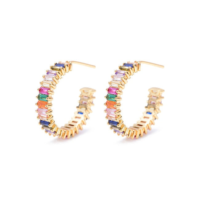 2 pcs CZ stud earring - Shopeasywear