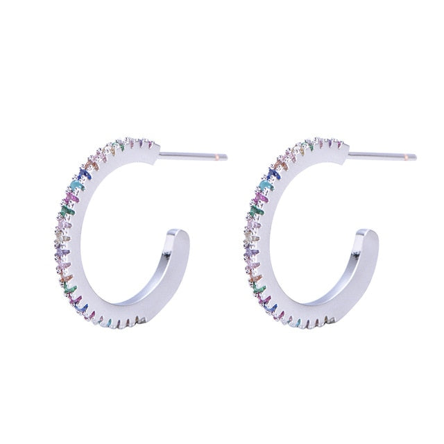 2 pcs CZ stud earring - Shopeasywear