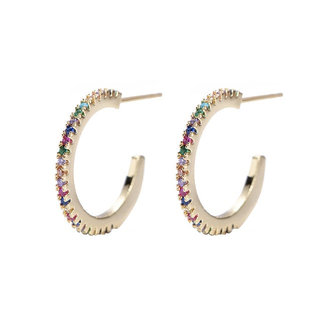 2 pcs CZ stud earring - Shopeasywear