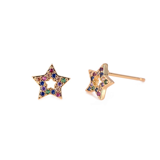2 pcs CZ stud earring - Shopeasywear