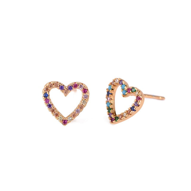 2 pcs CZ stud earring - Shopeasywear