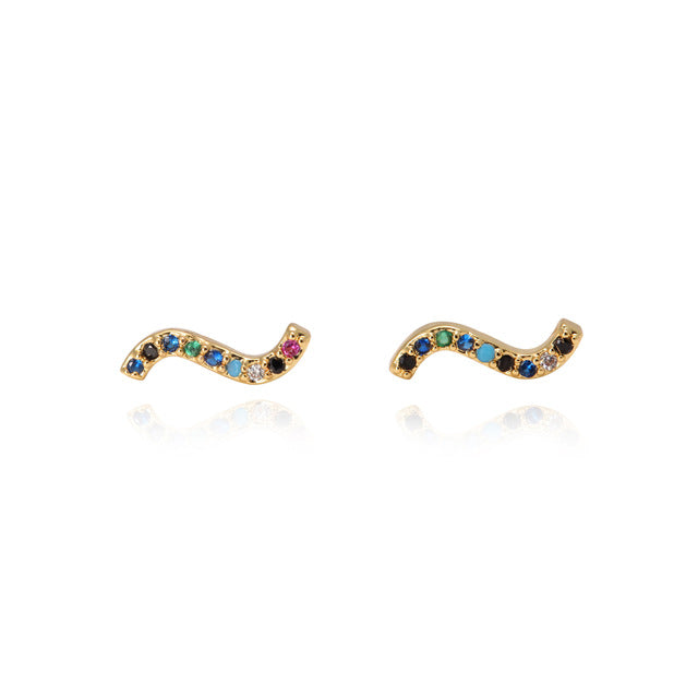 2 pcs CZ stud earring - Shopeasywear