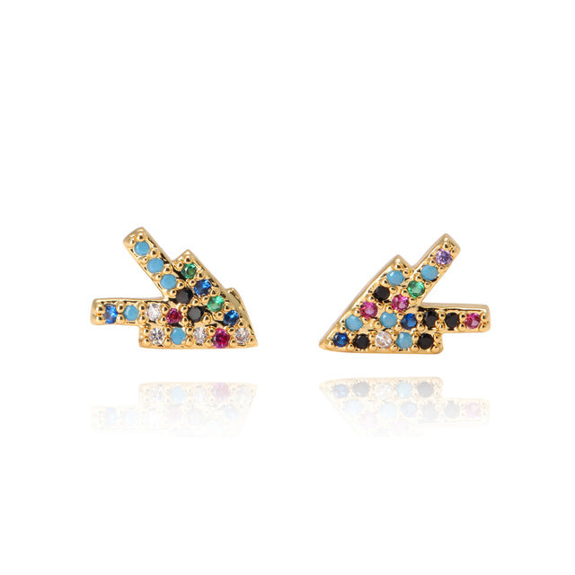 2 pcs CZ stud earring - Shopeasywear