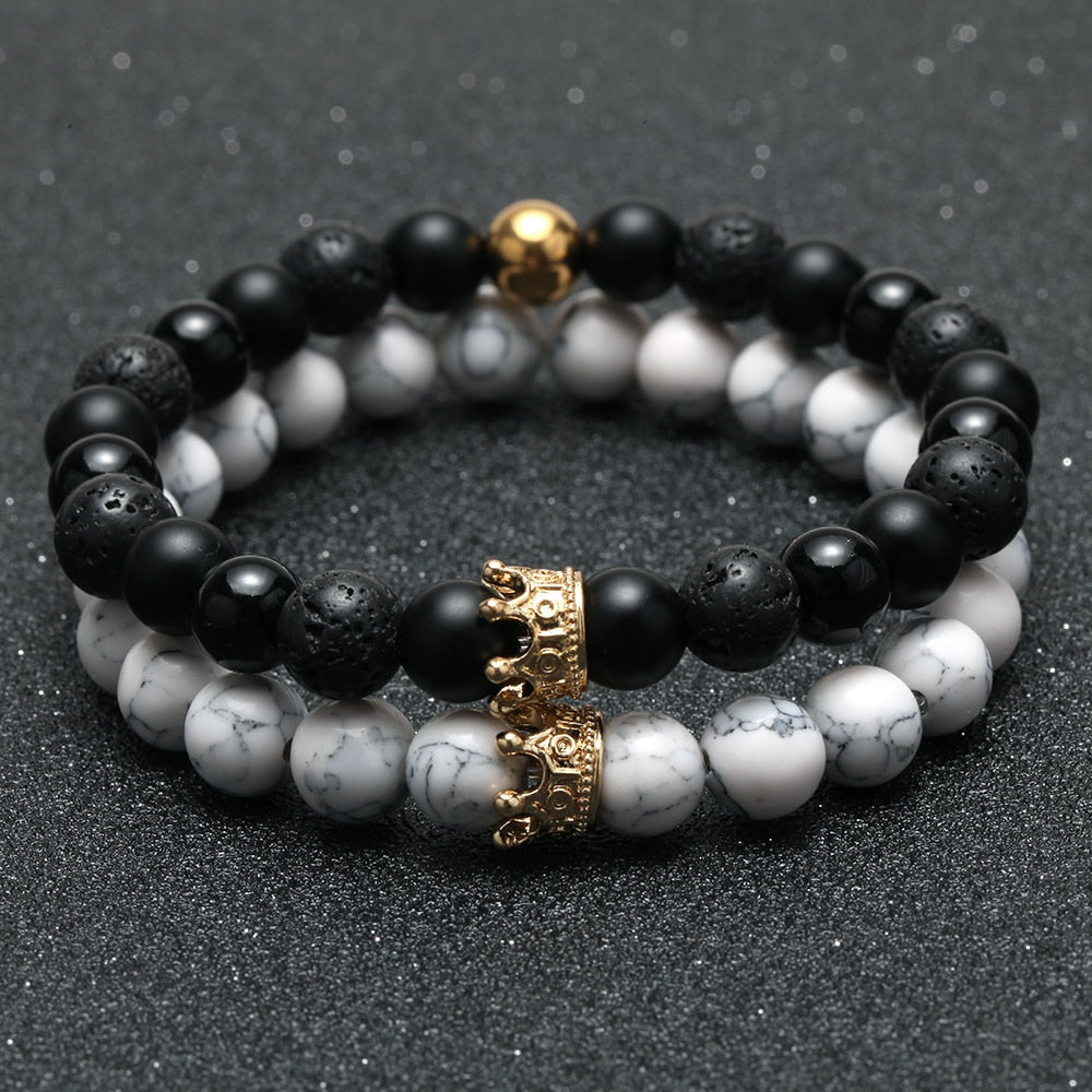 2pcs Charm paired Bracelet for Men - Shopeasywear