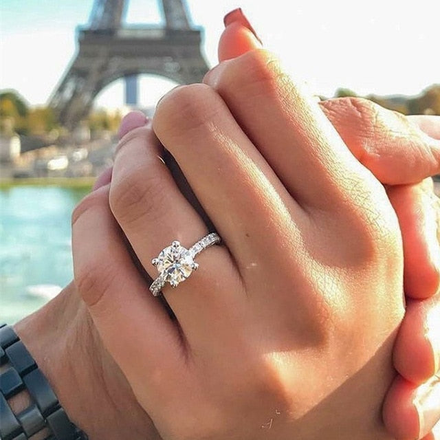 Trendy Crystal Engagement Rings - Shopeasywear