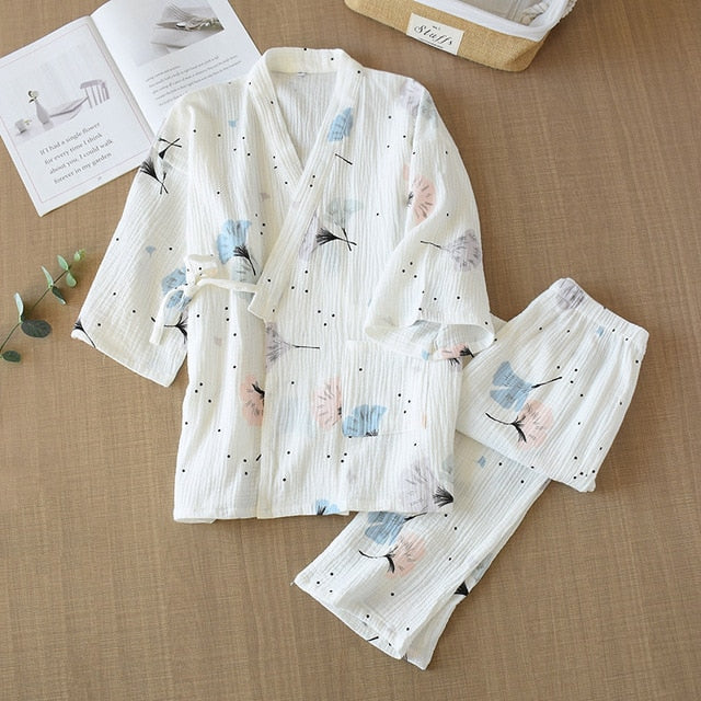 Spring and Summer Pure Cotton Pajamas