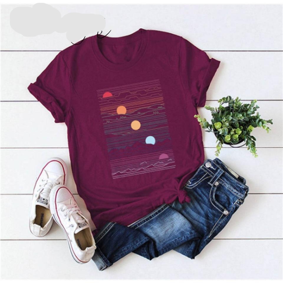 Short Sleeve O-Neck  Women T shirt