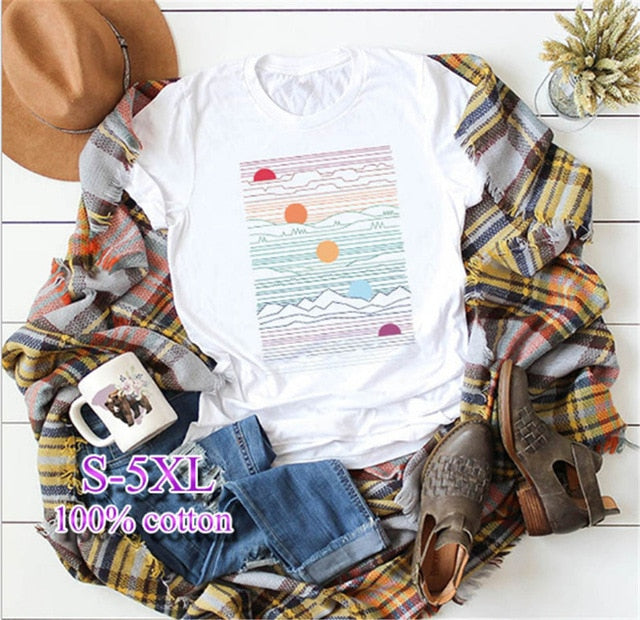 Short Sleeve O-Neck  Women T shirt