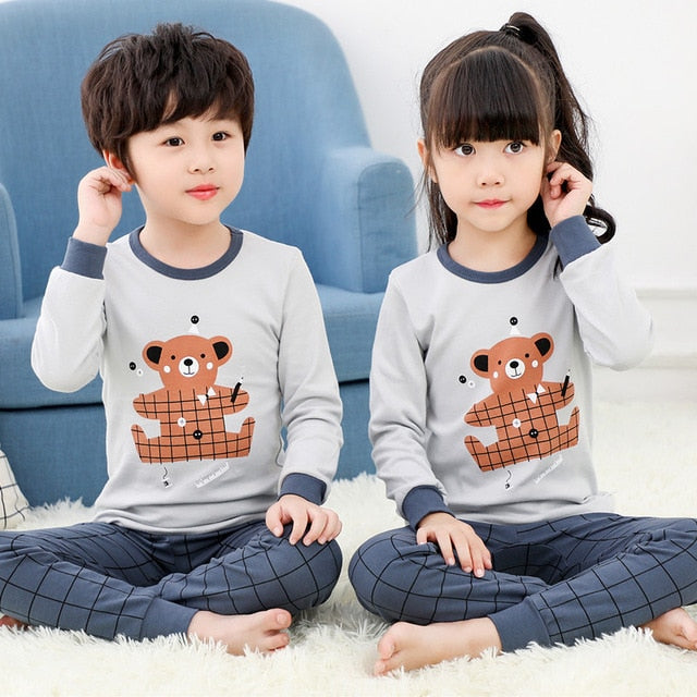 New Winter Cotton Kids Pajamas