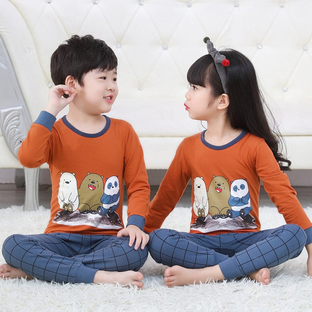 New Winter Cotton Kids Pajamas