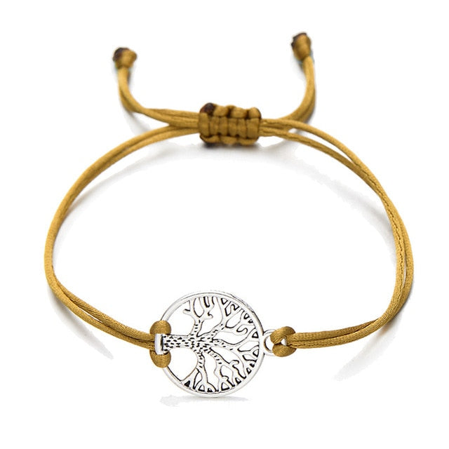 Silver Color Life Tree Charm Bracelets - Shopeasywear