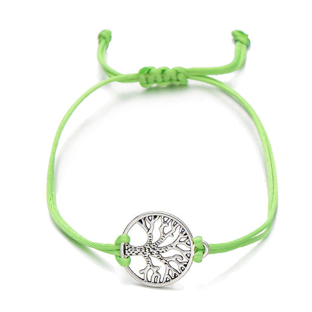 Silver Color Life Tree Charm Bracelets - Shopeasywear
