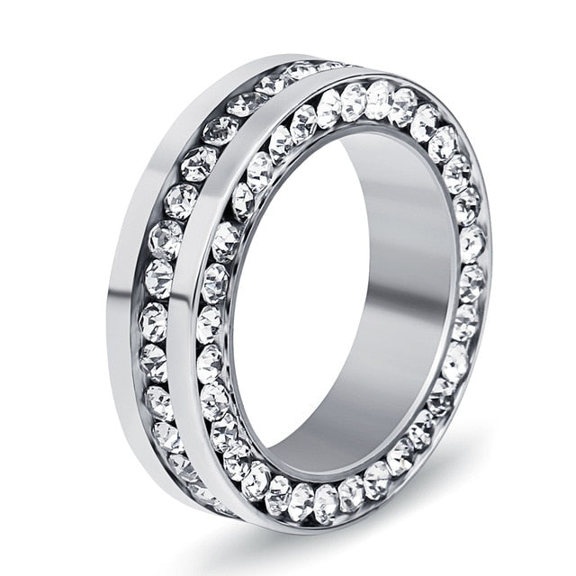 Classic 14mm Wide Steel Rings For Women - Shopeasywear