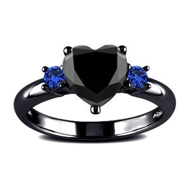 Love Heart Charm Finger Ring - Shopeasywear
