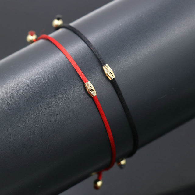 2pcs/set Couple Bracelet Copper Heart Dog Butterfly Hamsa Wish Bracelet Braid Rope Adjustable Bracelets For Women Kids Jewelry - Shopeasywear