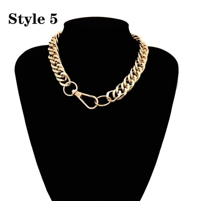 Punk Cuban Choker Necklace - Shopeasywear