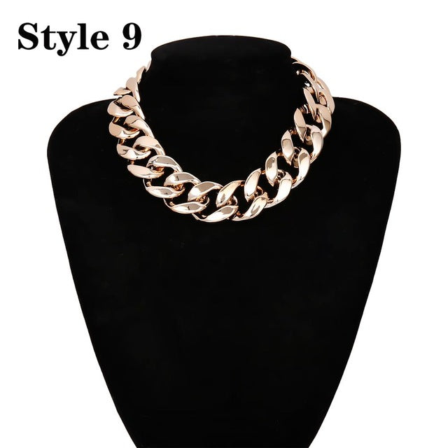 Punk Cuban Choker Necklace - Shopeasywear