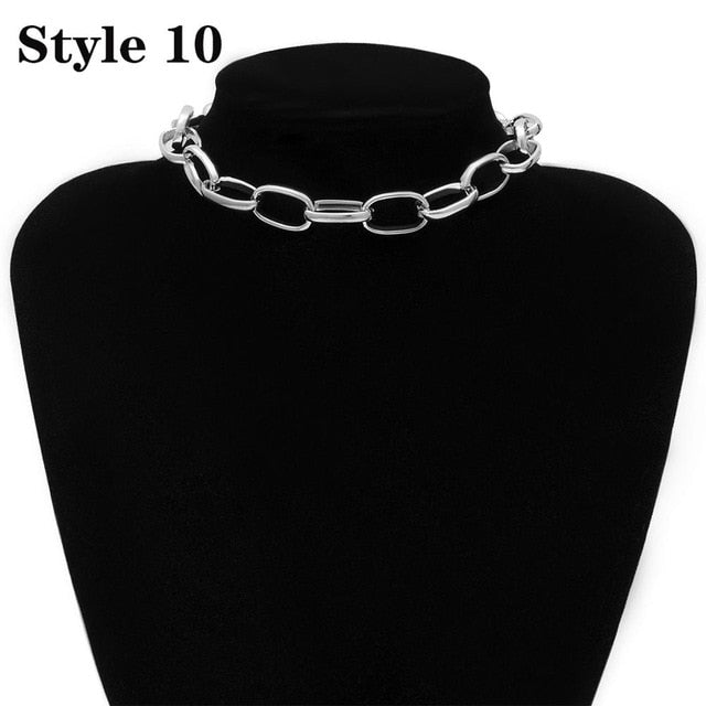 Punk Cuban Choker Necklace - Shopeasywear