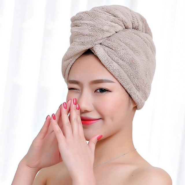 Women Microfiber Hair Towel - Shopeasywear