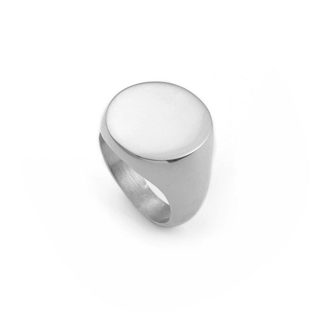 Round Stainless Steel Ring - Shopeasywear