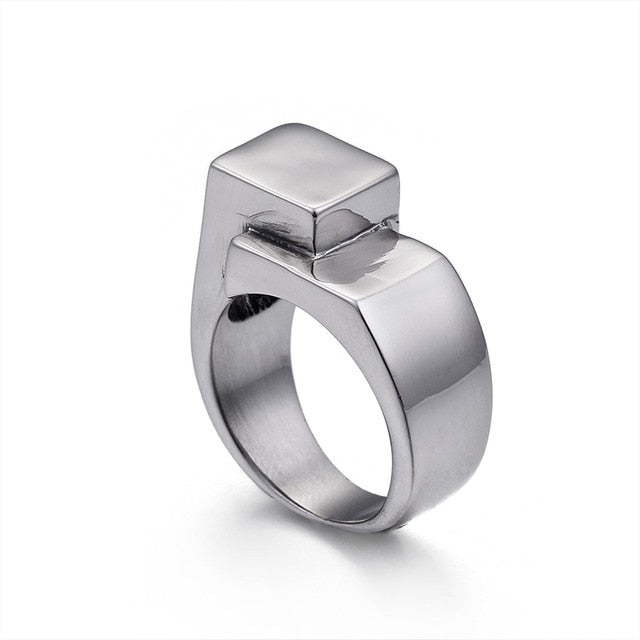Round Stainless Steel Ring - Shopeasywear
