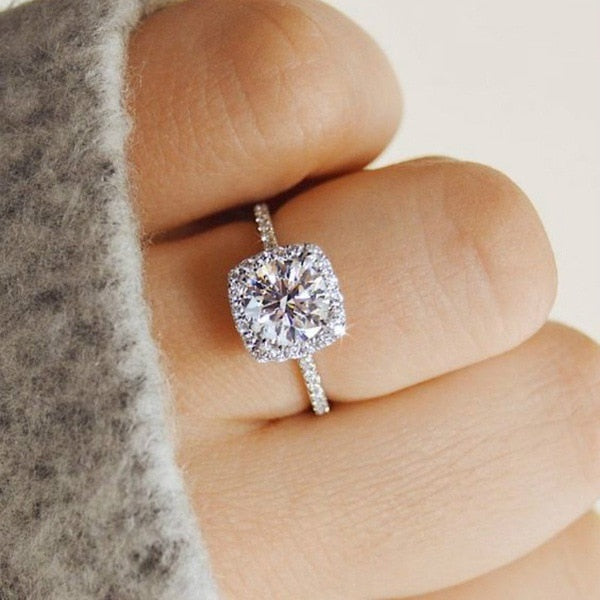 New Trendy Crystal  Engagement Rings For Women - Shopeasywear