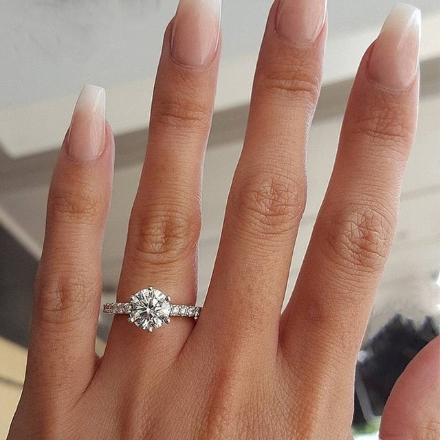 New Trendy Crystal  Engagement Rings For Women - Shopeasywear