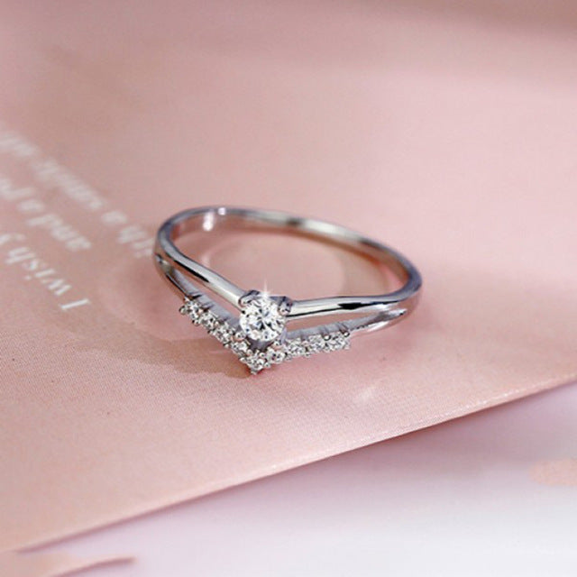 New Trendy Crystal  Engagement Rings For Women - Shopeasywear