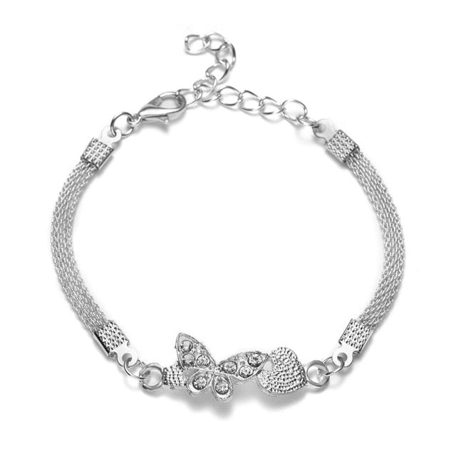 2020 High Quality Silver Bracelets With Crystals Rhinestone Infinity Bracelet Men's Women's Jewelry - Shopeasywear