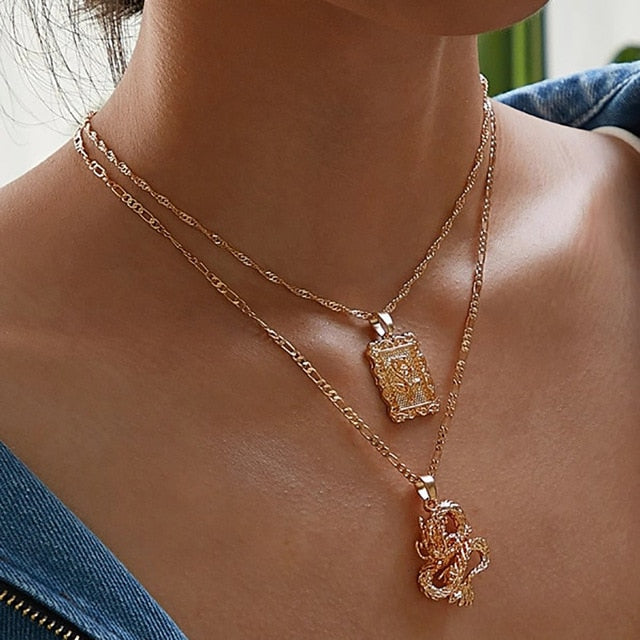 Gold Coin Pendant Necklaces For Women - Shopeasywear