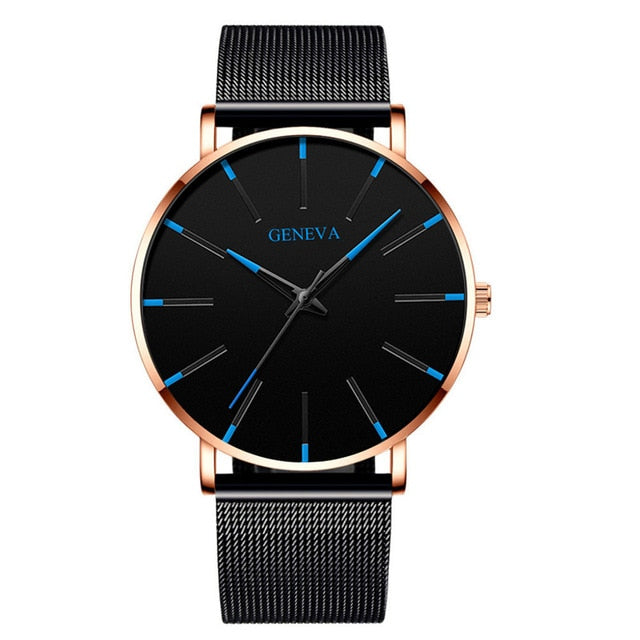 Reloj Hombre 2020 Mens Minimalist Watches Ultra Thin Mesh Belt Watch Luxury Men's Watch Business Casual Quartz Wristwatch - Shopeasywear