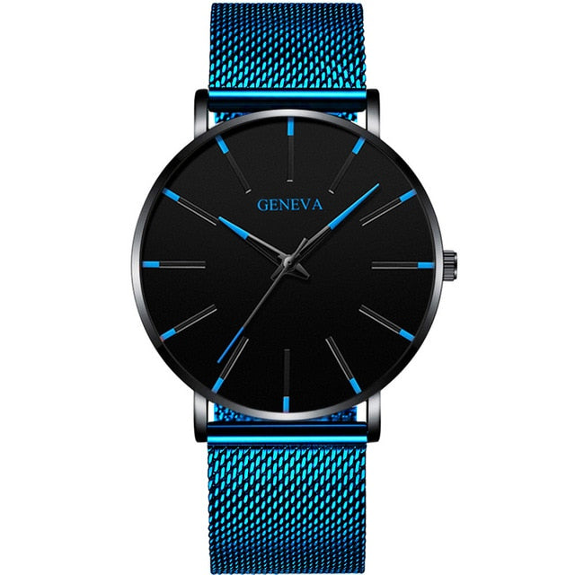 Reloj Hombre 2020 Mens Minimalist Watches Ultra Thin Mesh Belt Watch Luxury Men's Watch Business Casual Quartz Wristwatch - Shopeasywear