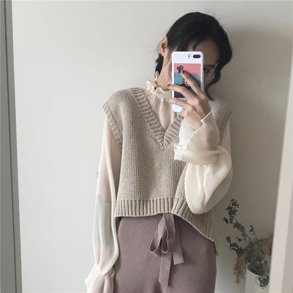 Spring Autumn Women Korean Clothing