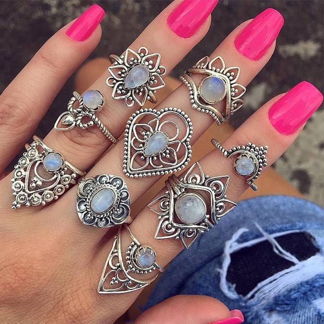 15 Pcs/set Ring Set For  Women - Shopeasywear