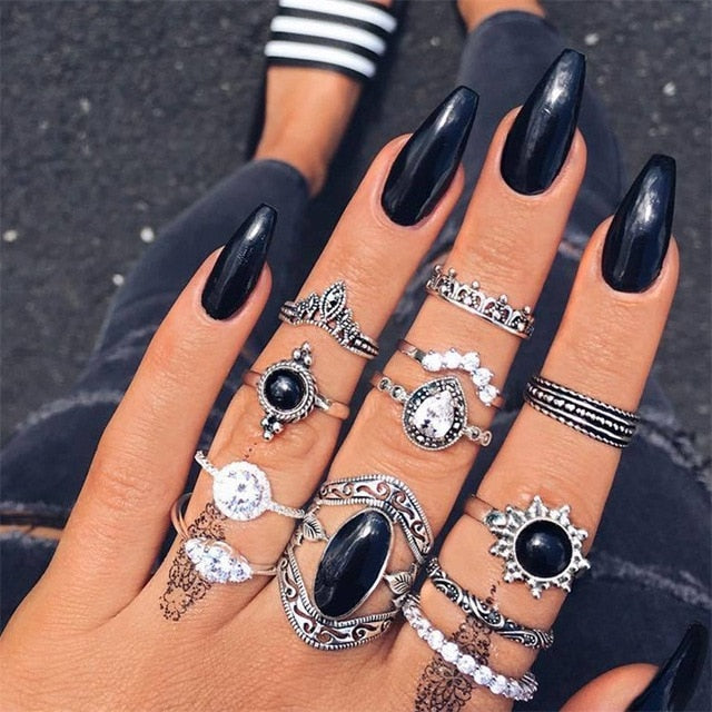 15 Pcs/set Ring Set For  Women - Shopeasywear