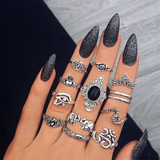 15 Pcs/set Ring Set For  Women - Shopeasywear