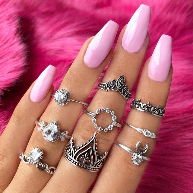 15 Pcs/set Ring Set For  Women - Jeglow store