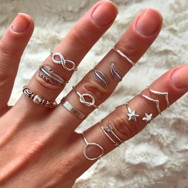 15 Pcs/set Ring Set For  Women - Jeglow store