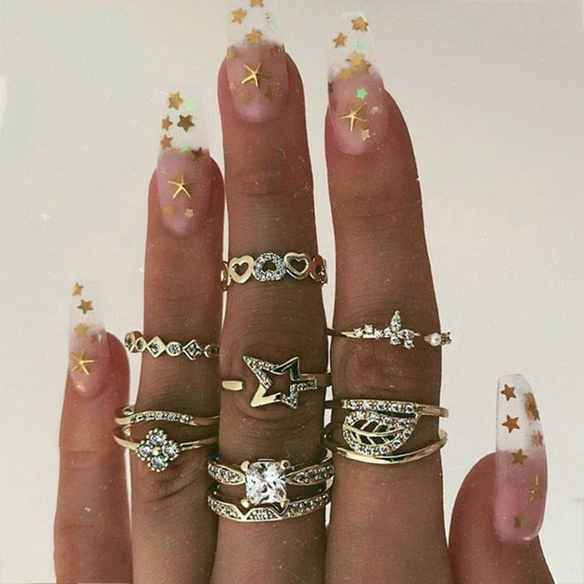 15 Pcs/set Ring Set For  Women - Shopeasywear