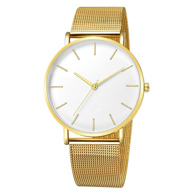 Luxury Women Watch Mesh Stainless Steel Bracelet Casual Quartz Wrist Watch Women Watches Clock reloj mujer relogio feminino - Shopeasywear