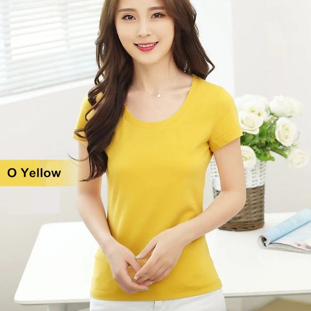 Brand New Womens Pure Cotton T-Shirt