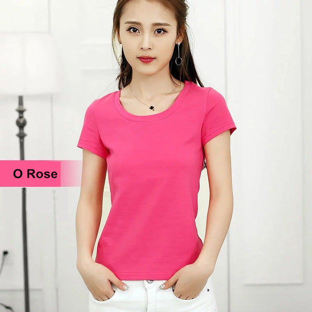Brand New Womens Pure Cotton T-Shirt