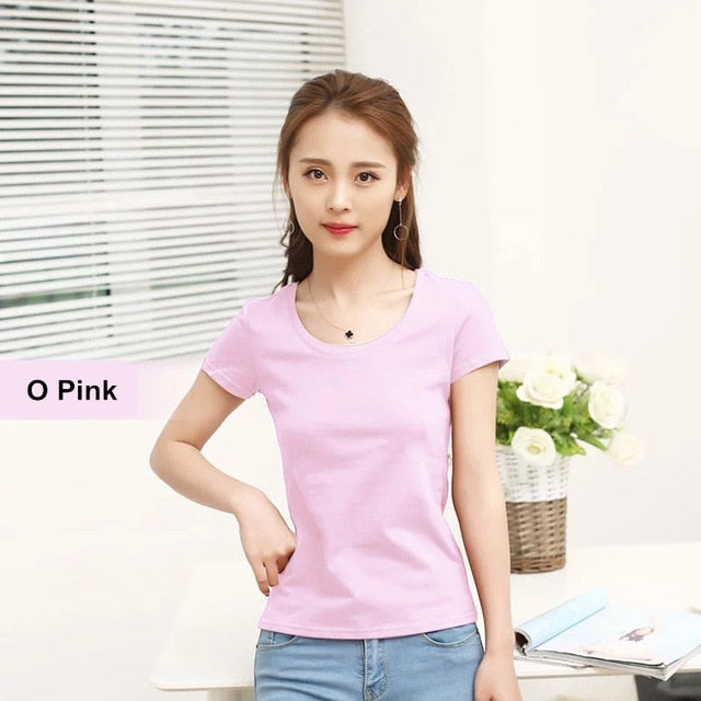 Brand New Womens Pure Cotton T-Shirt