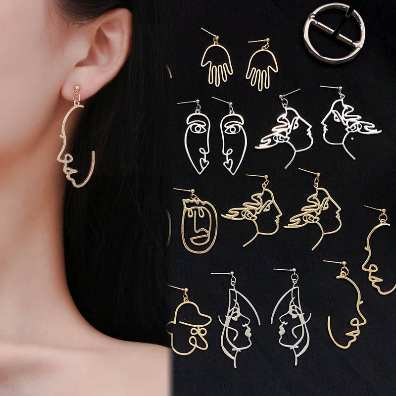 Face Drop Earrings For Women