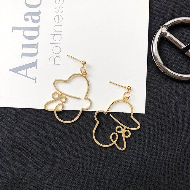 Face Drop Earrings For Women